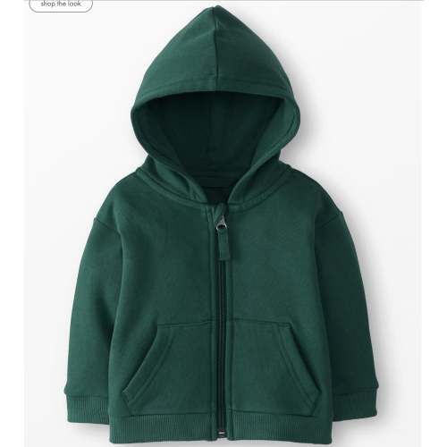 Baby Oversized French Terry Zip Up Hoodie