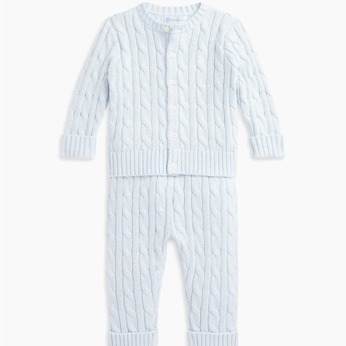 Polo Ralph Lauren Baby's Cable-Knit Cardigan & Pants Set | Saks Fifth Avenue