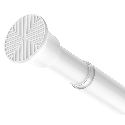 SISELBA Spring Tension Curtain Rod 32-62 inch, White