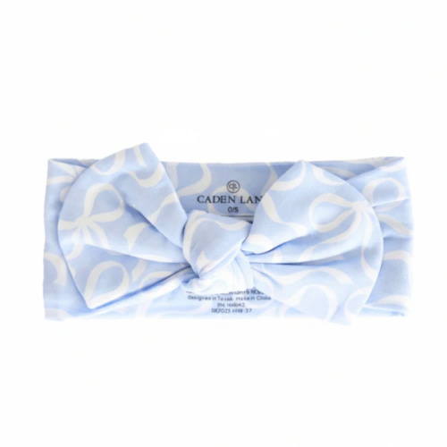 Blue-tiful Bows Knit Large Bow Headwrap