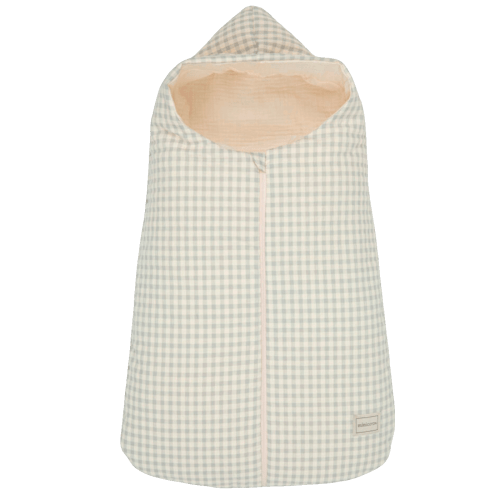 Oval Sleeping Bag Vichy Blue - mid-season