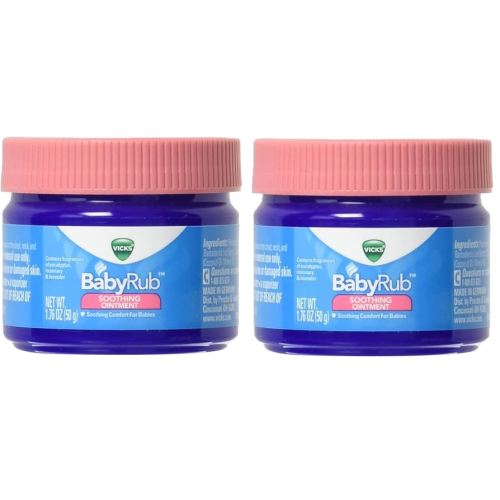 Vicks BabyRub Soothing Vapor Ointment - 1.76 oz - Pack of 2