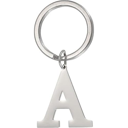 PATIKIL Initial Letter Keychain, DIY Pendant Keyring Bag Backpack Decor A-Z Alphabet Key Ring for Purse Handbag