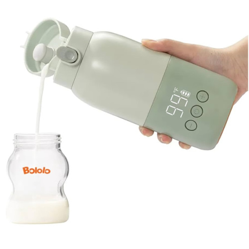Portable Bottle Warmer for Travel, Super Fast Charging, Instant Breastmilk, Formula, Water, Milk Warmer with 10 Ounces Big Capacity, Baby Flask for Vehicle,car,Airplane Journey