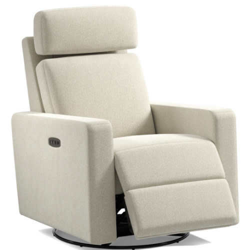 Clifton Gray Knitted Swivel Glider Recliner | Rooms to Go