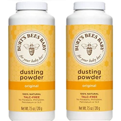 Burt's Bees Baby Bee Dusting Powder Bottle, 7.5-Ounce Bottles (Pack of 2)