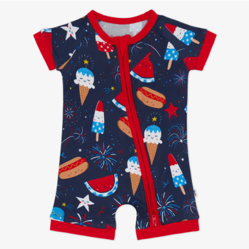 Snacks & Sparkles Shorty Zippy – Little Sleepies