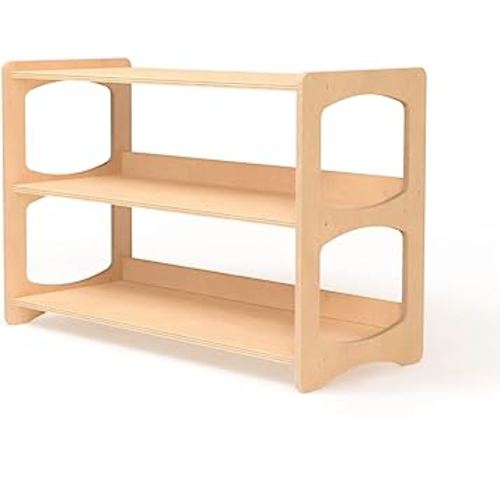 WOOD&ROOM Montessori-Inspired Toy and Book Organizer for Kids Room Shelf Home | Sturdy and Safe Bookcase for Toys and Books (Shelf 3)
