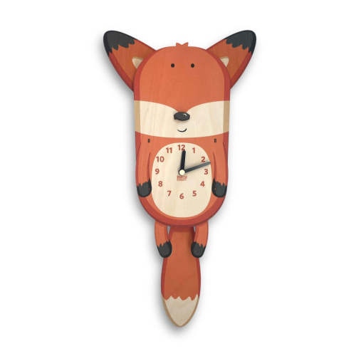 Hunter the Fox Pendulum Clock
