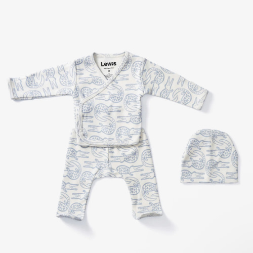 Take Me Home Outfit - Alligator in Bay Blue | Lewis