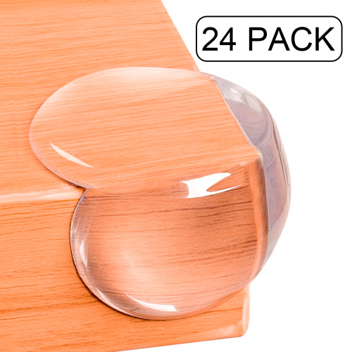 SUPTREE Table Corner Protectors for Furniture Baby Safety Proofing Corner Guards 24 Pack Round