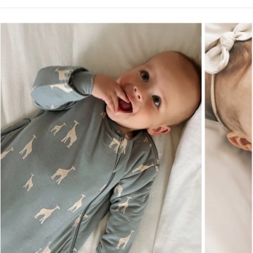 Long Sleeve Sleep Sack - Giraffe Moss / 1.0 TOG