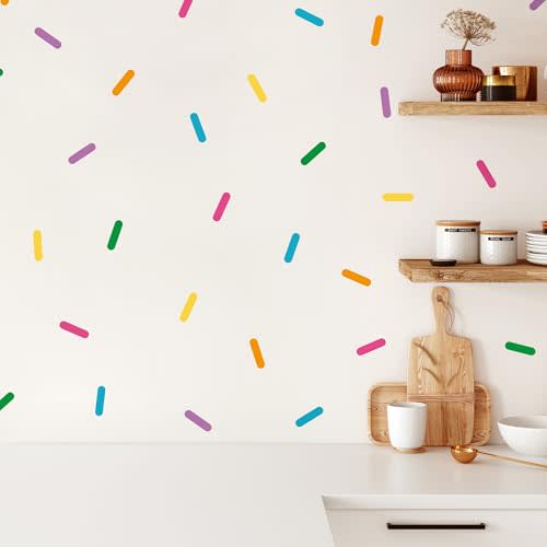 Teddylabels - Sprinkles - Easy-to-Apply & Removable Wall Stickers: Transform Your Toddlers Bedroom with Durable, Vibrant Peel-and-Stick Wall Decor – Stickers for Kids