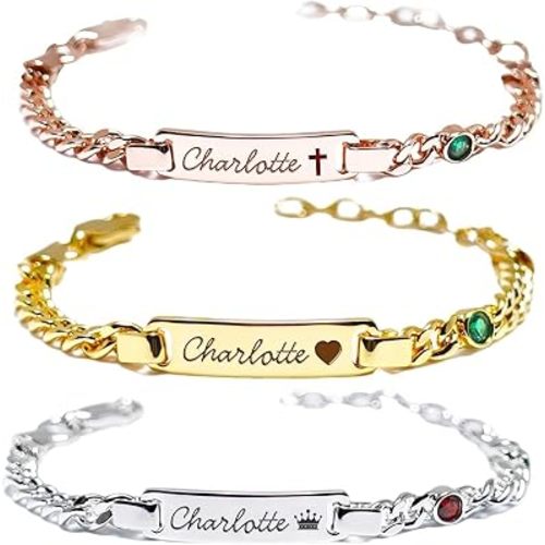 Personalized Baby Name Bracelets for Girls and Boys