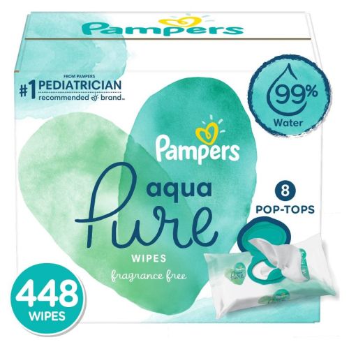 Pampers Aqua Pure Wipes (Select Count)