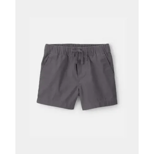 Baby Boy Canvas Shorts - Grey | Carter's
