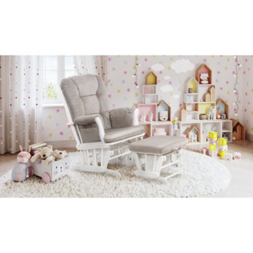 Rosalind Wheeler Maelys Glider with Ottoman & Reviews | Wayfair