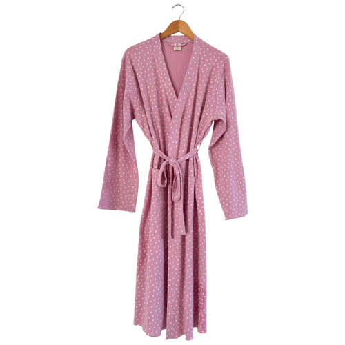 Pink Flower / Organic Pointelle Women's Robe