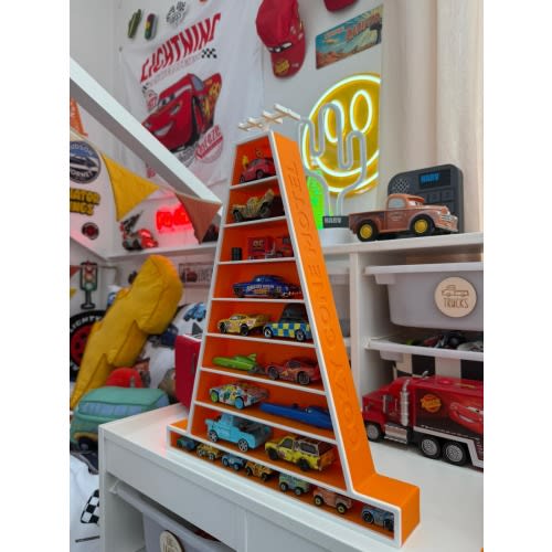 Cozy Cone Motel Car Shelf – Inspired by Cars Movie – Lightning McQueen Storage Cone – Pixar Fan Gift