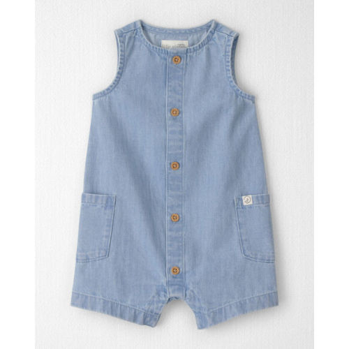 Baby Organic Cotton Chambray Romper  - Little Planet | Carter's