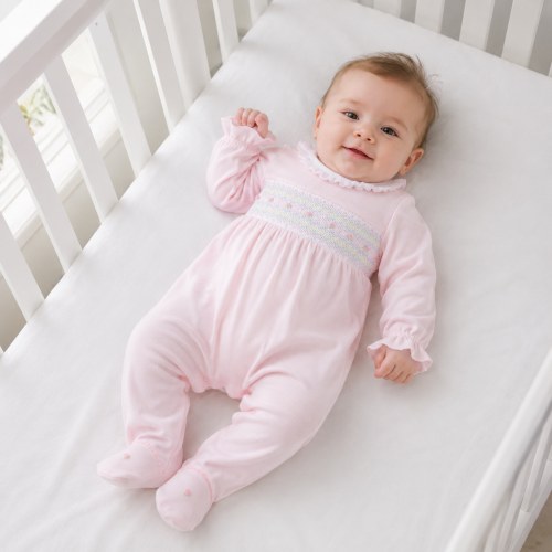 Junie's Classics Smocked Ruffle Footie