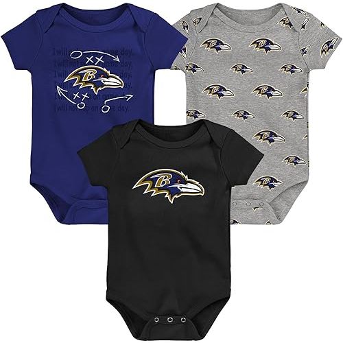 Outerstuff Newborn & Infant NFL Team Starter 3-Pack Bodysuit Set