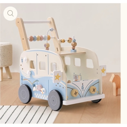 ROBUD Wooden Baby Push Walker - Vacaction Bus