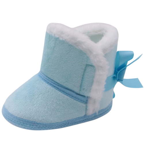 Mrzhqd Baby Winter Shoes Soft Fashion Warm Boys Girls Snow Booties Shoes Blue Size 6-9 Months