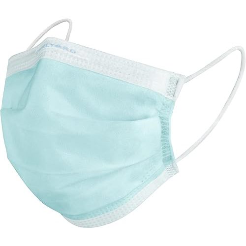 HALYARD FLUIDSHIELD 2 Disposable Procedure Mask with SO SOFT Earloops, Level 2, Blue, 62115 (Box of 50)