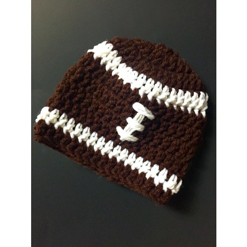 Crochet Infant Football Hat