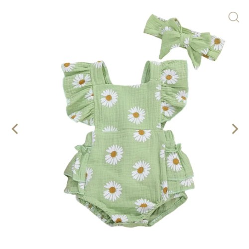 Daisy Back Bow Onesie – The Ollie Bee