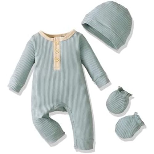 Newborn Baby Boy Clothes Infant Baby Rompers Boy Cute Newborn Boy Outfits 3PCS Romper Jumpsuit For Baby Boys