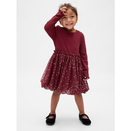 Baby & Toddler Mixed Media Bubble Dress