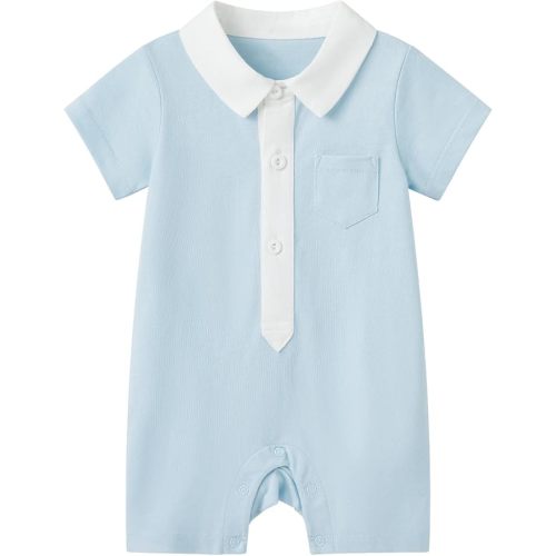 pureborn Baby Boys Girls Nautical Romper One-Piece Beach Outfit Summer Clothes 0-24 Months