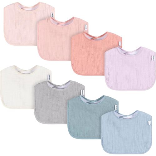 Gerber Unisex Baby Muslin 8 Pack Drooling Bibs