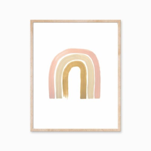 Neutral Rainbow Print, Rainbow Art, Neutral Nursery Print, Modern Art, Neutral Wall Art, Minimal Art, Bohemian Art, Boho Print,