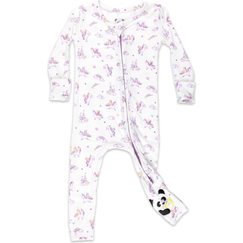 Baby Unicorn Convertible Footie, 0-3M