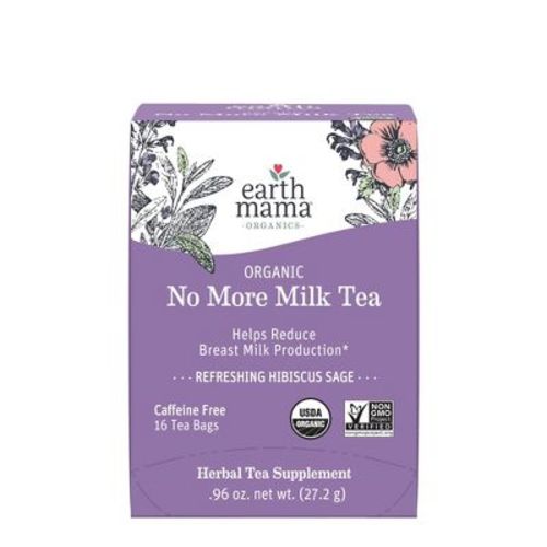 Earth Mama Organic No More Milk for Weaning Hibiscus Bagged Teas - 16ct