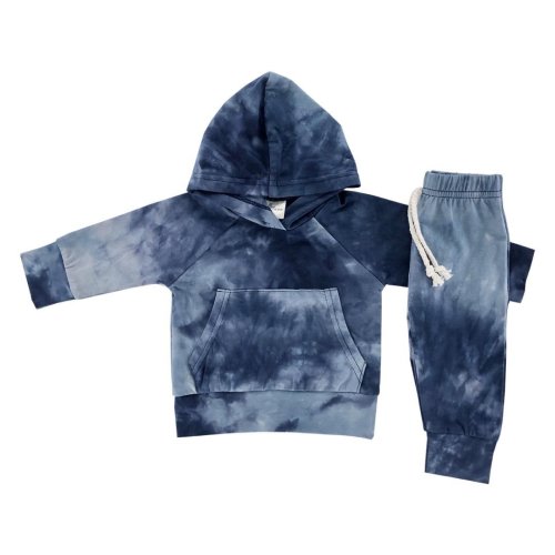 Blue Tie Dye Lightweight Hoodie Set
– Little One Shop Co.