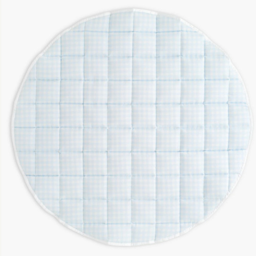 Picnic Gingham Play Mat - Blue