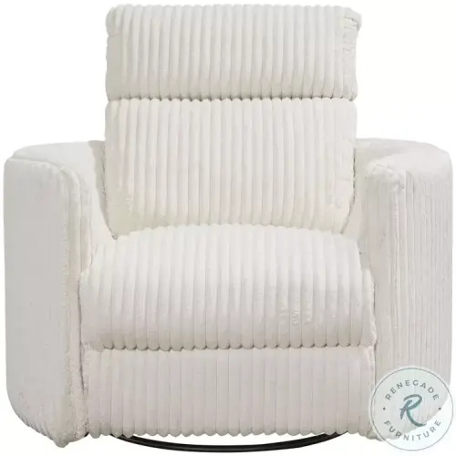 Arc Mega Ivory Swivel Power Glider Recliner