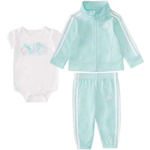 adidas girls 3-piece Fleece Set