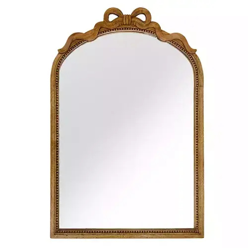Molly Carved Wood Bow Arched Wall Mirror | Kirklands Home