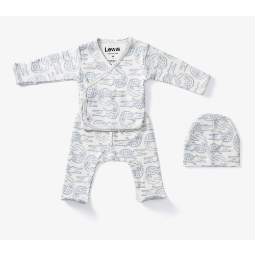 Take Me Home Outfit - Alligator in Bay Blue | Lewis