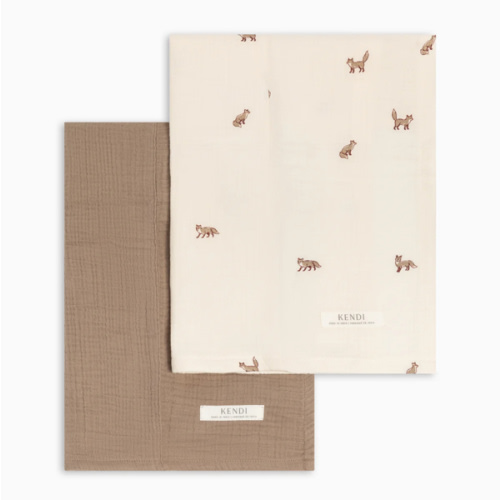 2-Pack Muslin Burp Cloths