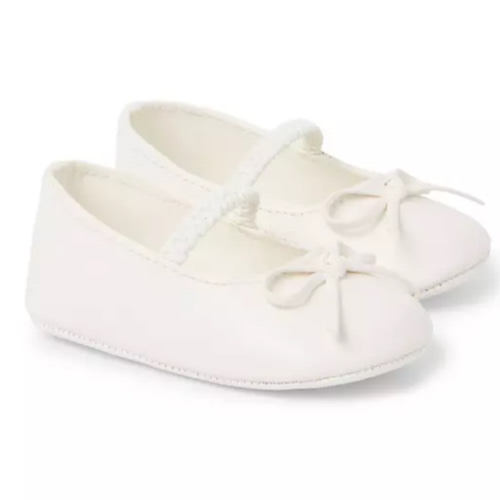 Baby Jet Ivory Baby Bow Flat by Janie and Jack
