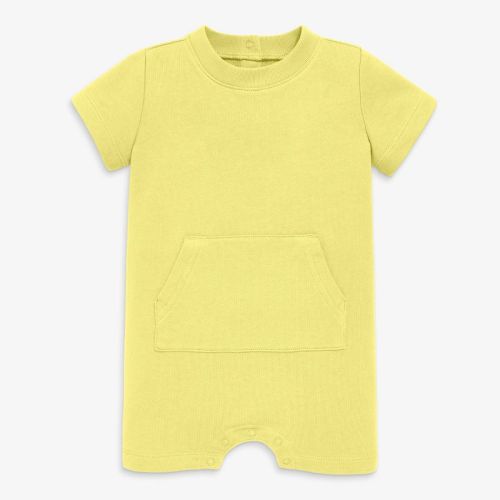 Primary Baby Sweatshort Shortie In Buttercup Size 0-3 Months