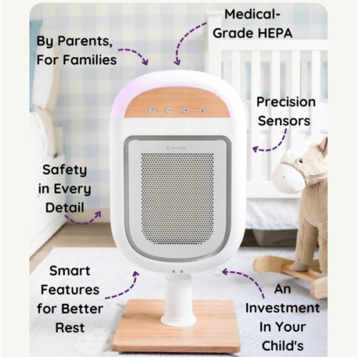 Sereniby Medical-Grade Nursery Purifier with SafeFlow™ Technology
