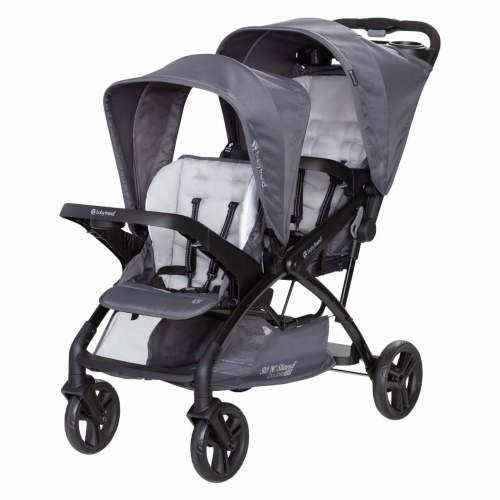 Baby Trend, Sit N' Stand Double 2.0 Stroller, Dash Grey, Compact Fold