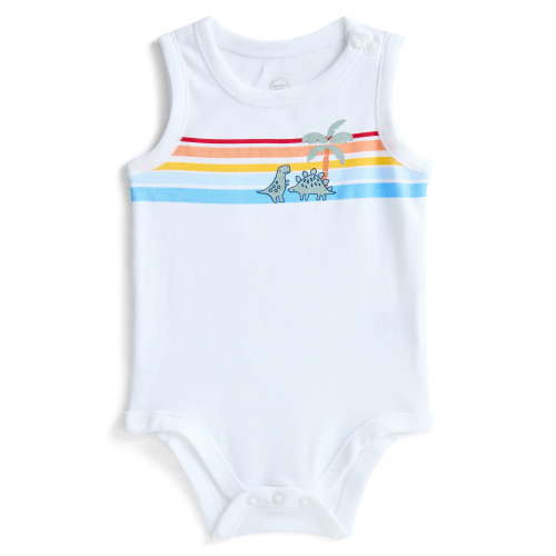 Wonder Nation Baby Boys' Graphic Cotton Tank Bodysuit, Sizes 0M-24M